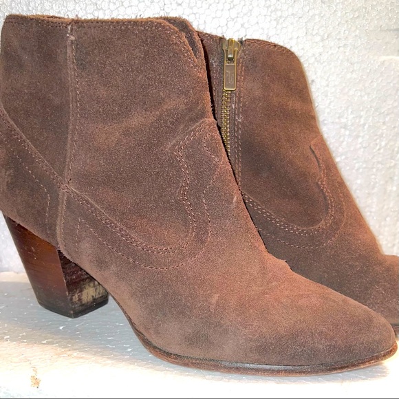 Frye Shoes - Frye 9.5 Booties Chocolate Suede
